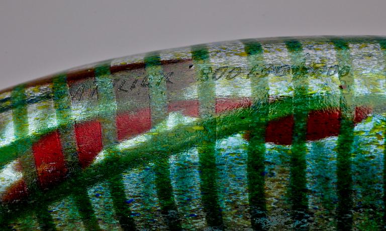 SKÅL samt SKULPTUR, glas, Bertil Vallien, Kosta Boda, sent 1900-tal.