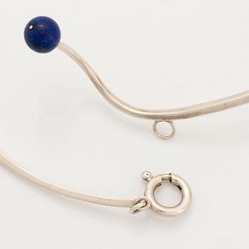 Karlheinz Sauer, necklace sterling silver with lapis lazuli.