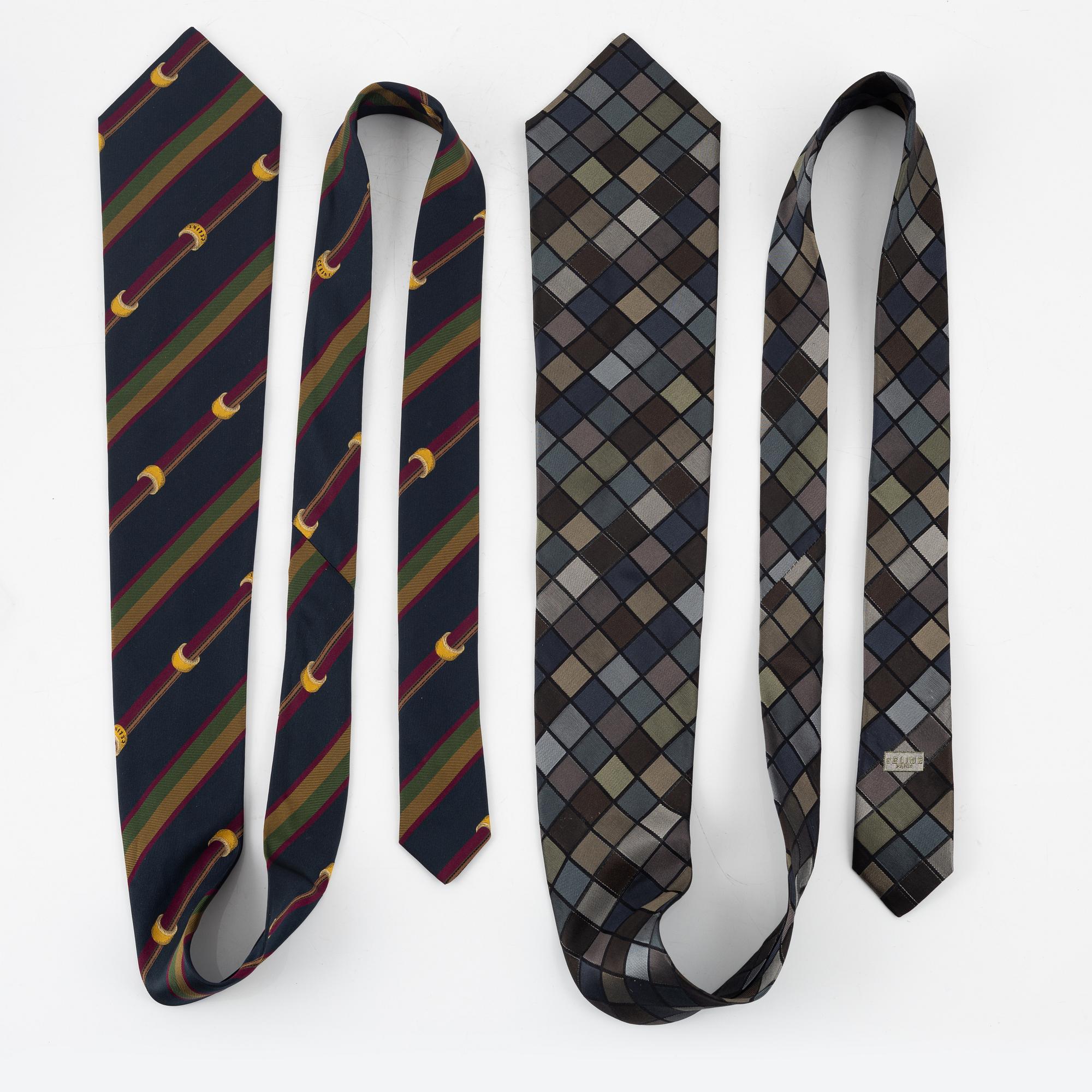 Céline, silk ties, 5 pcs.