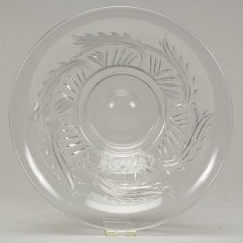 SKÅL, glas. "Idealblad", Evald Dahlskog, Kosta. Signerad.