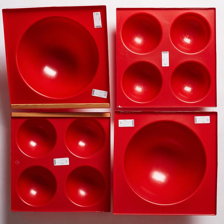 Verner Panton, 4 "Bubble panels", Lüber, Switzerland 1970s.