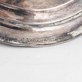 Kandelabrar, 925 sterlingsilver, ett par, tyska stämplar samt svenska importstämplar. 1900-tal.