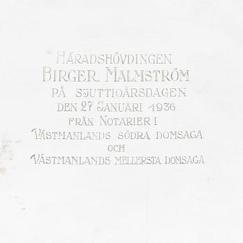 FAT, silver, GAB, Stockholm 1934. Vikt ca 683 gram.
