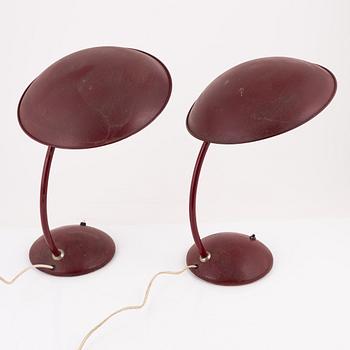 A pair of table lights, mid 20th Century.