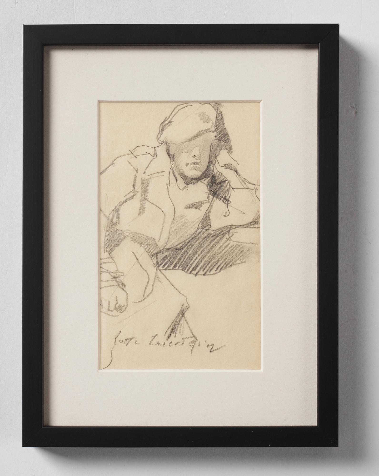 Lotte Laserstein, Man with Beret.