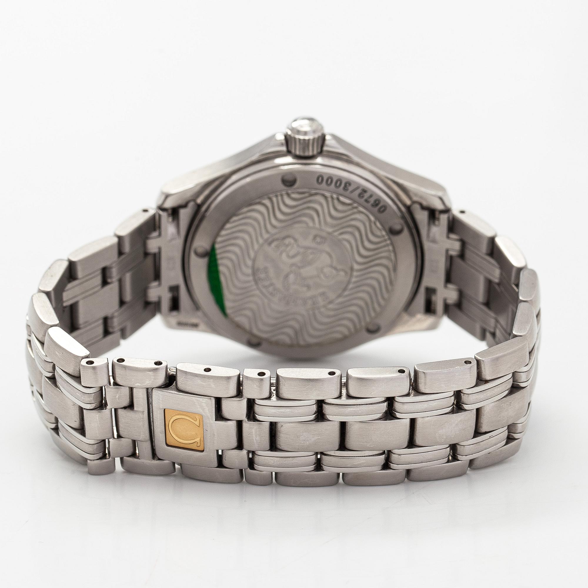 Omega Seamaster, Jaques Mayol limited edition / Dolphin, 36 mm, steel, automatic, sapphire crystal.