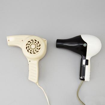 Two hair dryers from Schweiz and Italy, 1950's.