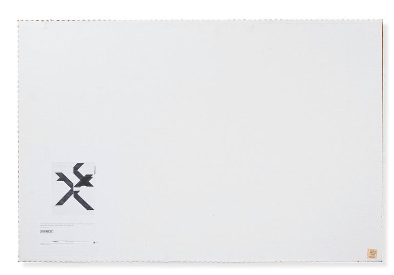 Wade Guyton, "X Poster (Untitled, 2007, Epson UltraChrome inkjet on linen 84 x 69 inches, WG1210)".