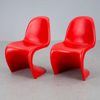 STOLAR, ett par, "Panton chair", Verner Panton för Vitra.