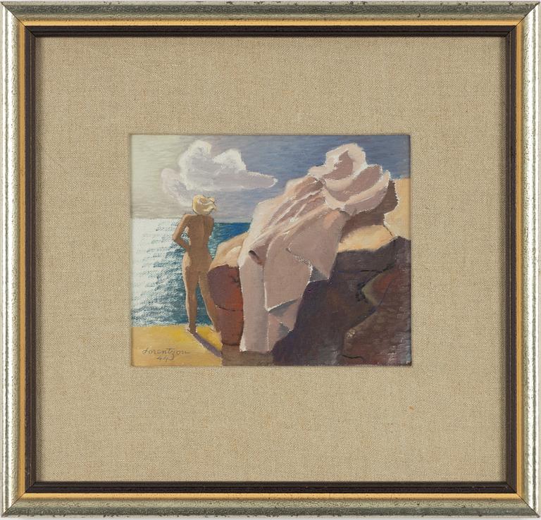 Waldemar Lorentzon, På stranden.