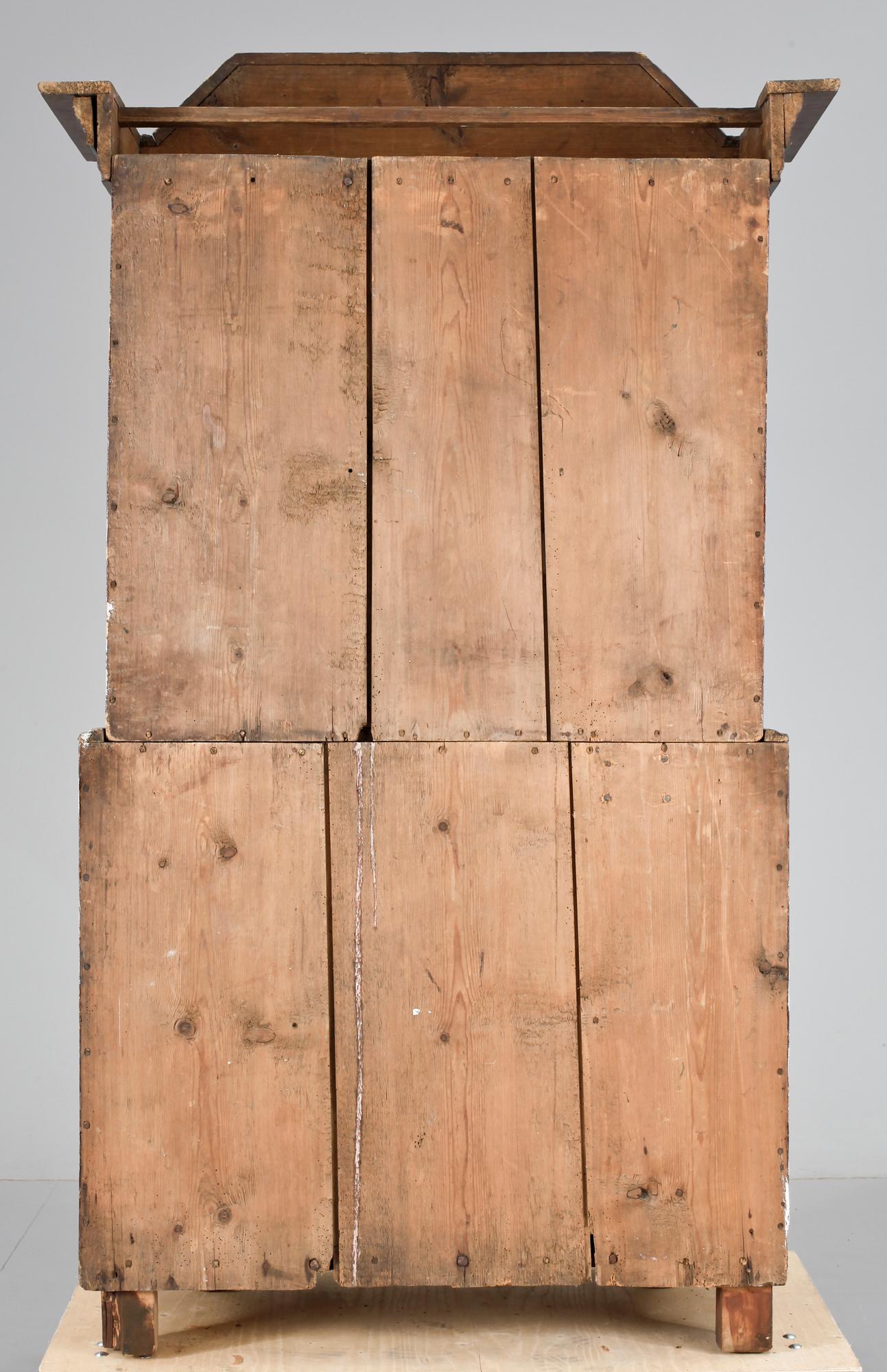 SKÅP, "kronskåp", allmoge, dat 1808.