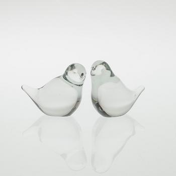 FIGURIINEJA, lasia, OIVA TOIKKA, 3 kpl sekä JAAKKO NIEMI, 2 kpl, Nuutajärvi.