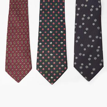 Hermès, ties, 3 pcs.