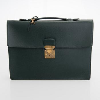 Louis Vuitton, A Taiga leather 'Minuto' Briefcase.