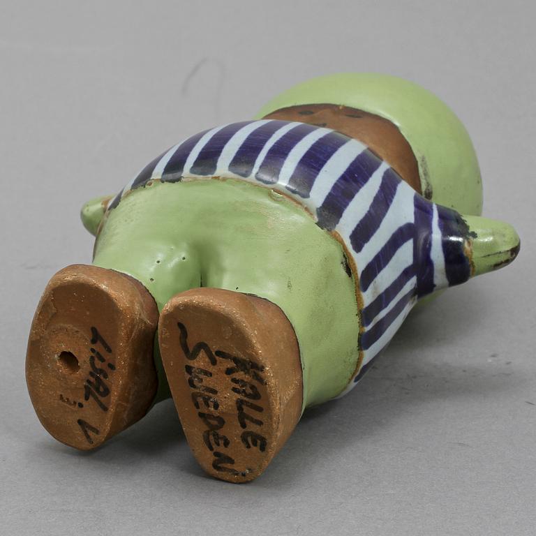FIGURINER, 3 st, stengods, Lisa Larson, Gustavsberg, 1900-tal.