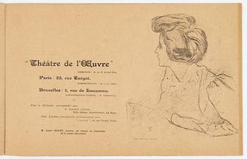 Henri de Toulouse-Lautrec, Programblad för Théâtre de L'Oeuvre.