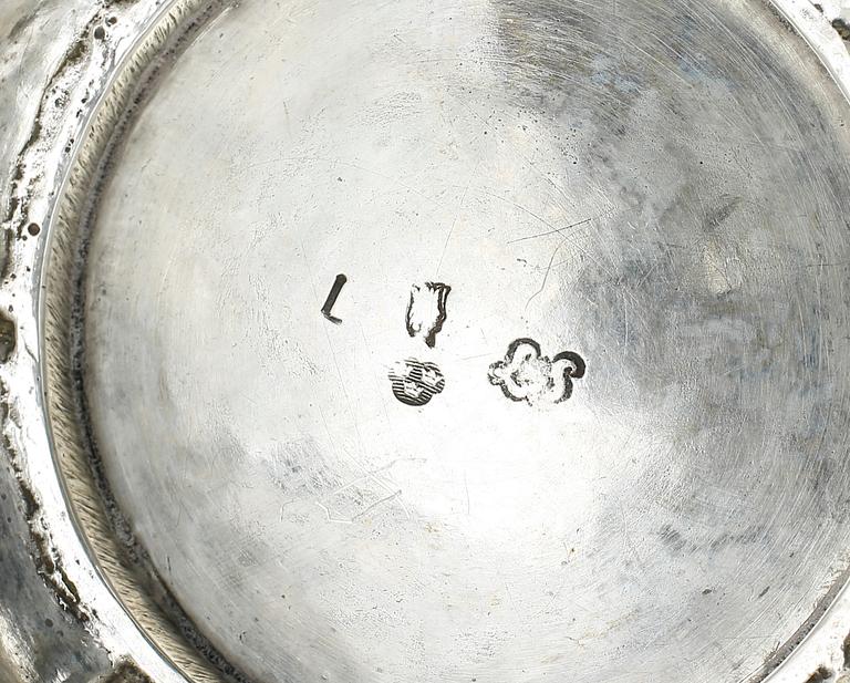 BÄGARE, silver, Lorens Stabeus, Stockholm, 1769. Vikt ca 568g.