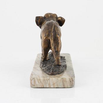 Ernest Louis Adnin, after, a bronze sculpture, signed.