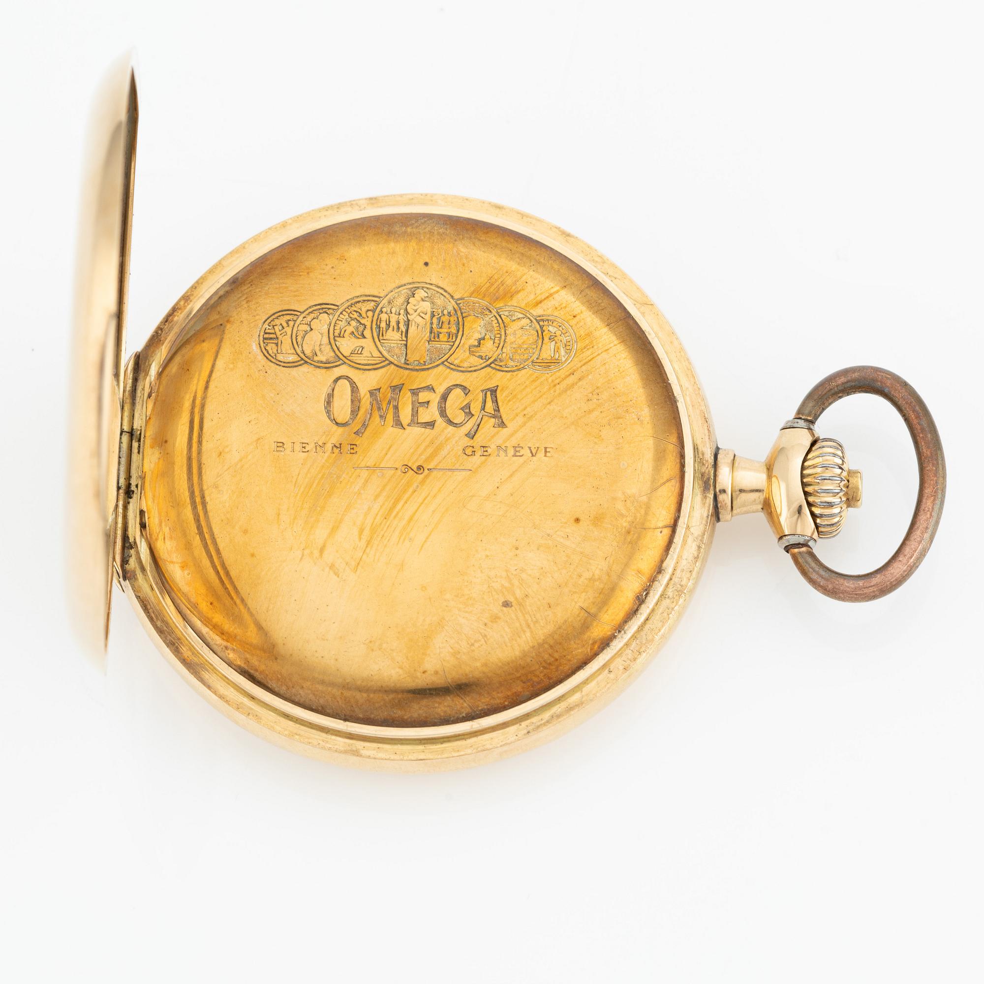 Omega, fickur, savonett, 52 mm.