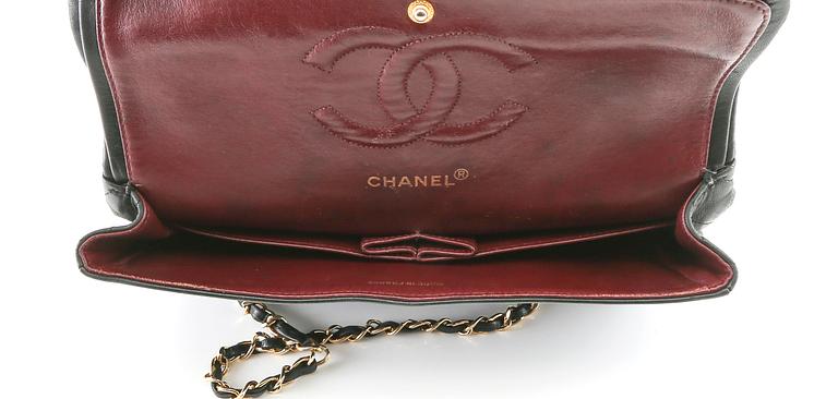 Chanel, a 'Medium Double Flap Bag', 1989-91.