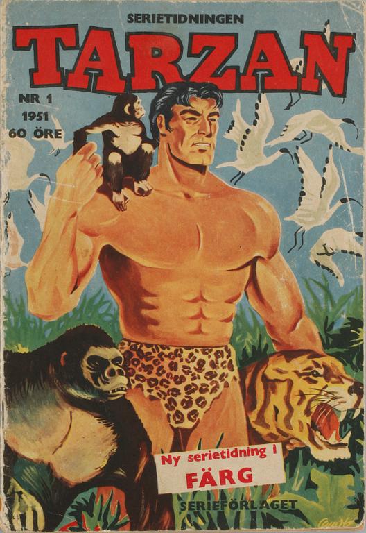 The first Tarzan comic book from 1951.