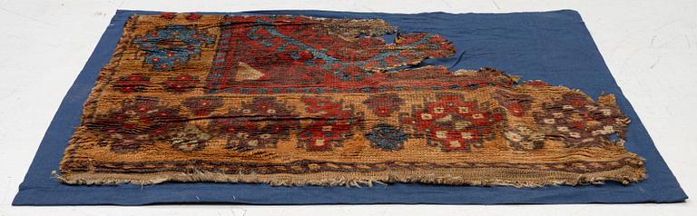 A 19th century Cappadocia fragment, c. 100 x 120 cm.
