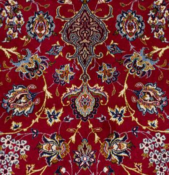 A carpet, Old Esfahan, part silk, ca 298,5 x 203 cm.