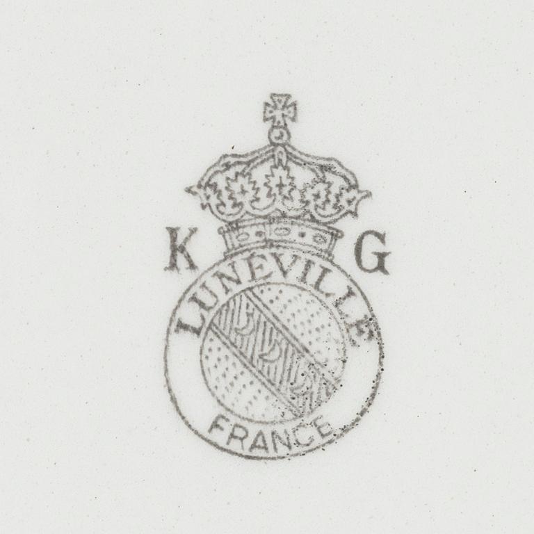 Servisdelar, 121 st, Lunéville, Frankrike, 1900-tal.