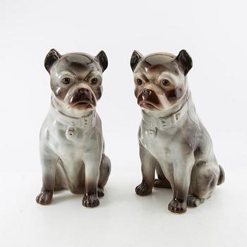 Figurines a pair 20th century porcelain.
