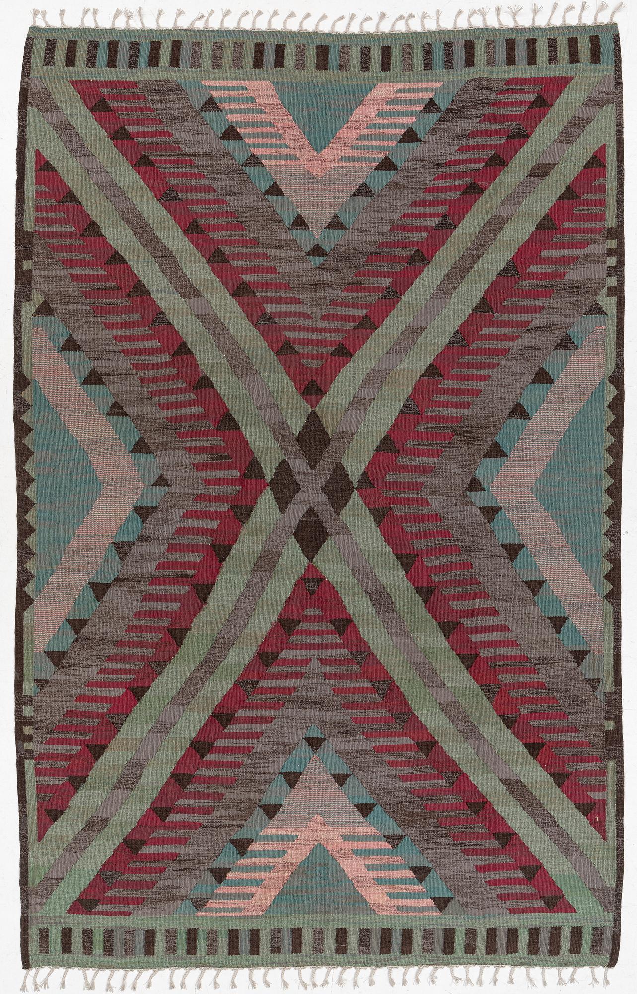 Matta, rölakan och gobelängteknik, cm 340 x 220 cm.