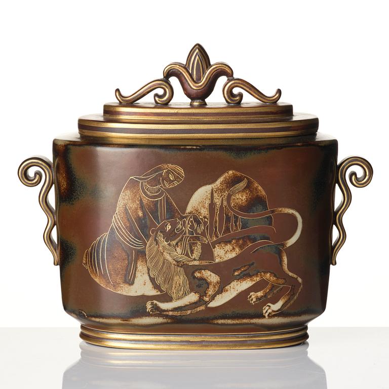 Gunnar Nylund, An urn, 'Flambé', ALP Lidköping mid-20th century.