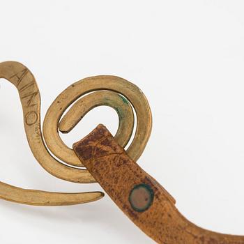 Alexander Calder, belt buckle with leather strap 1938.