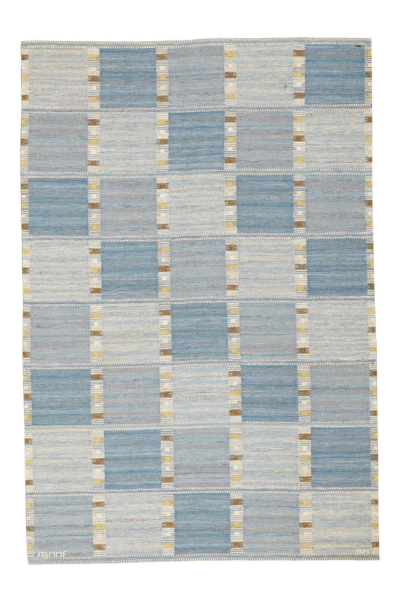 Barbro Nilsson, MATTA, "Falurutan, Duhs", rölakan, ca 220,5 x 146,5 cm, signerad AB MMF BN.