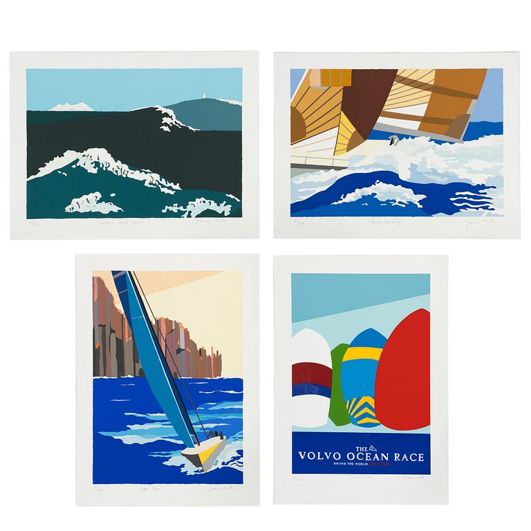 Franco Costa, Lithographs in Colour, 4 pcs.