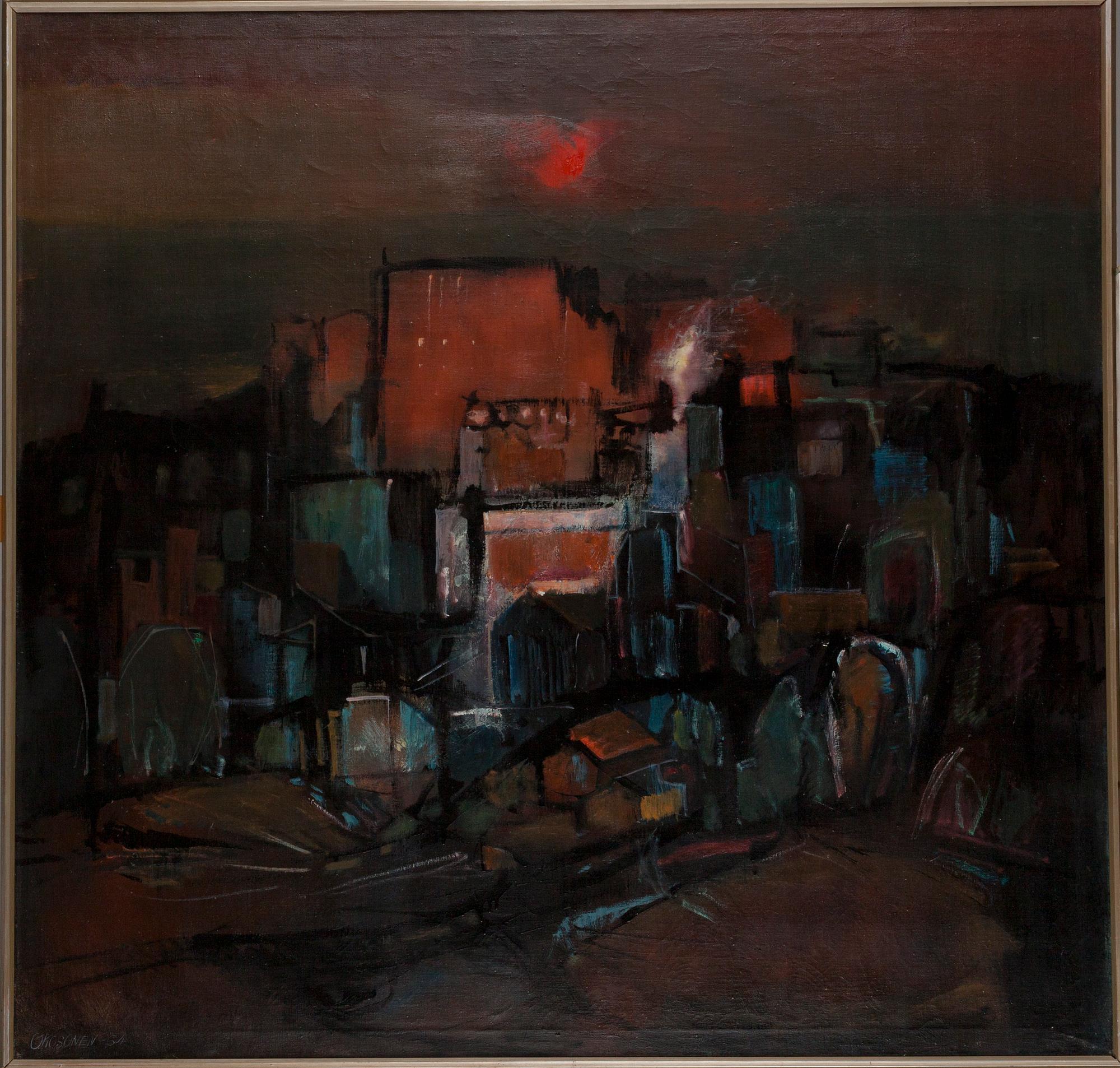 Onni Kosonen, olja på duk, signerad och daterad -64.