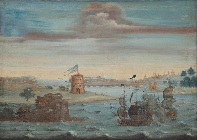 Swedish Artist, 18Th Century, Battle scene from Vyborg.