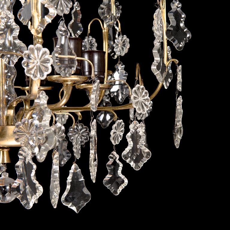 Paavo Tynell, a mid-20th century '1487/6' chandelier for Idman.