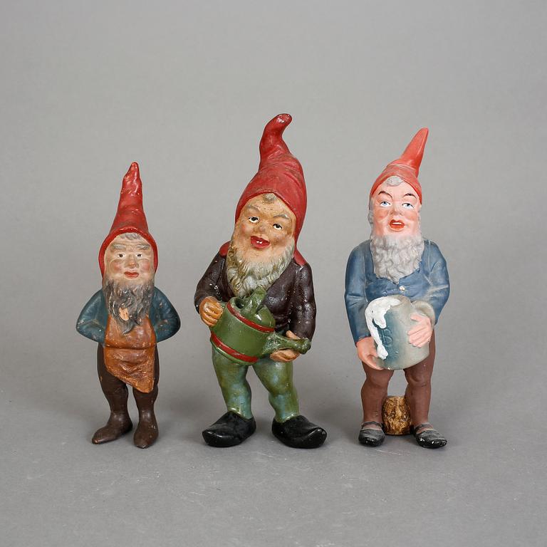 FIGURINER, 3 st, keramik, 1900-tal.
