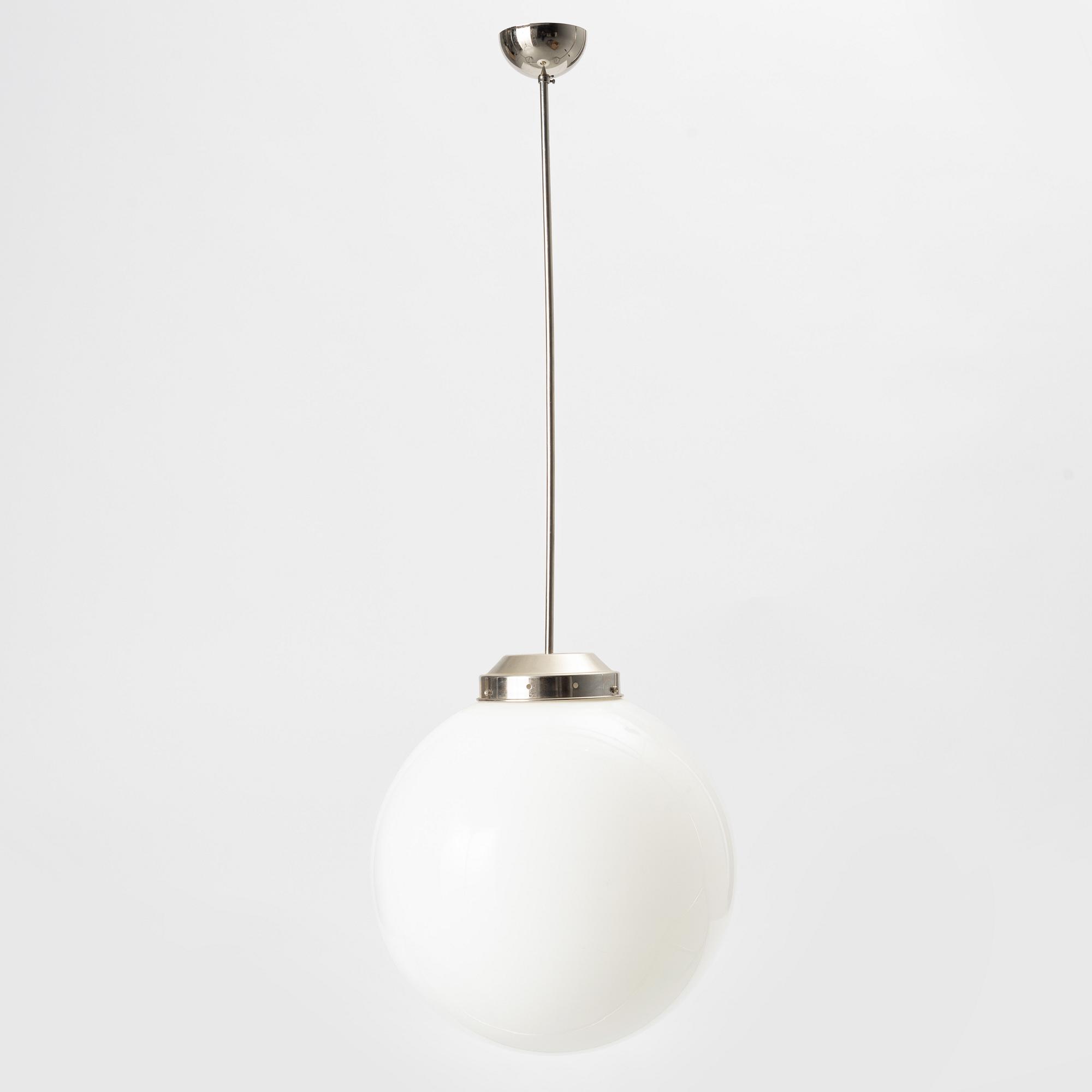 Ceiling lamp, functionalist, 1930s.