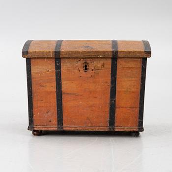 A folk art chest, Northern Sweden, 1850.