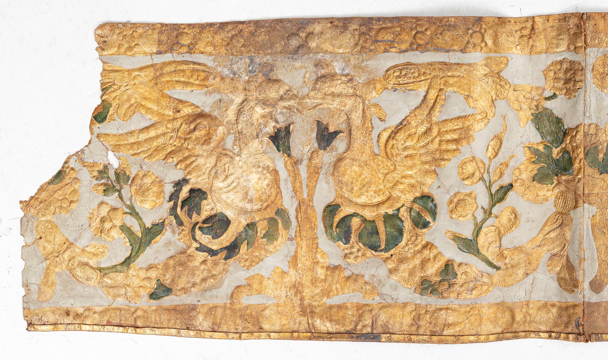 Gyllenlädertapet, omkring år 1700, Barock.