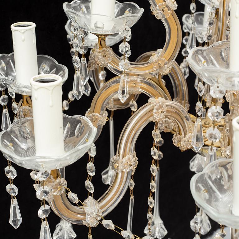 A chandelier from the second half of the 20th Century.