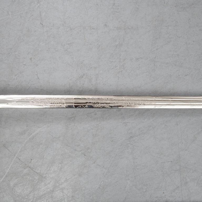 A Regulation Basket hilted broadsword for Highland officers, with scabbard, late 20th Century.