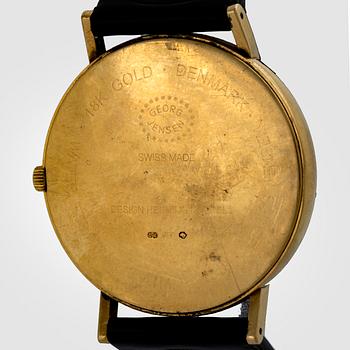 Georg Jensen, wristwatch, 18k, design, Henning Koppel.