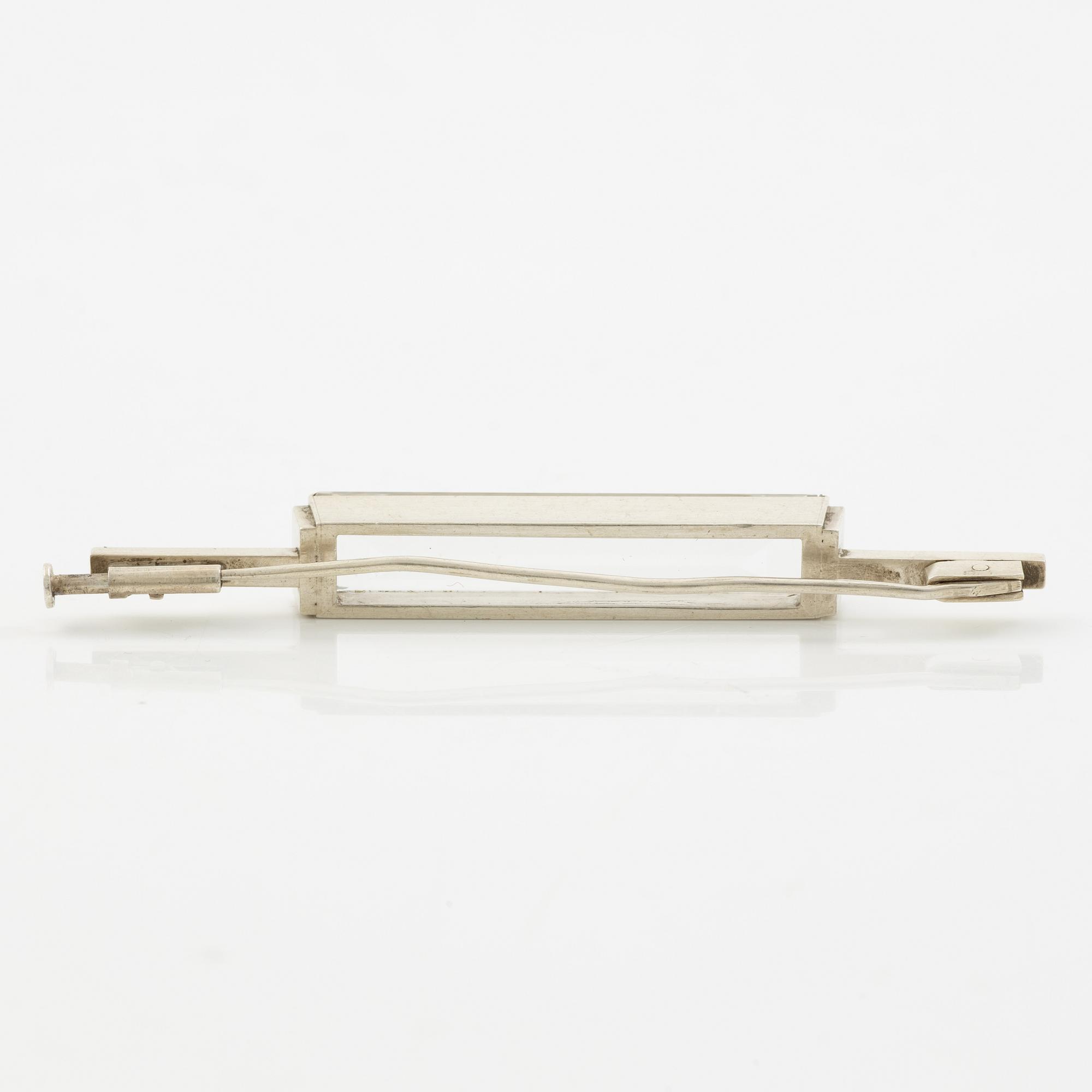 Wiwen Nilsson, brooch silver with rock crystal.