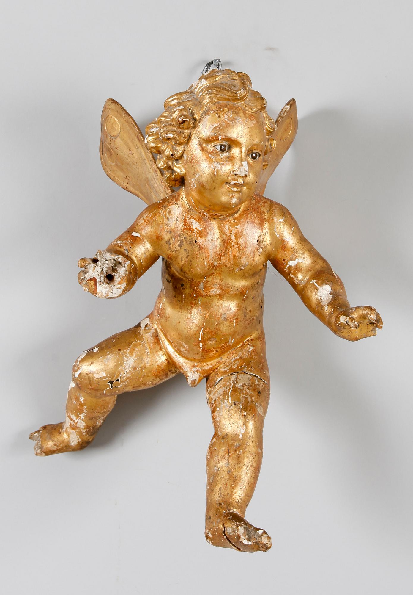 DEKORELEMENT, kerub, barocktyp, 1700-/1800-tal.