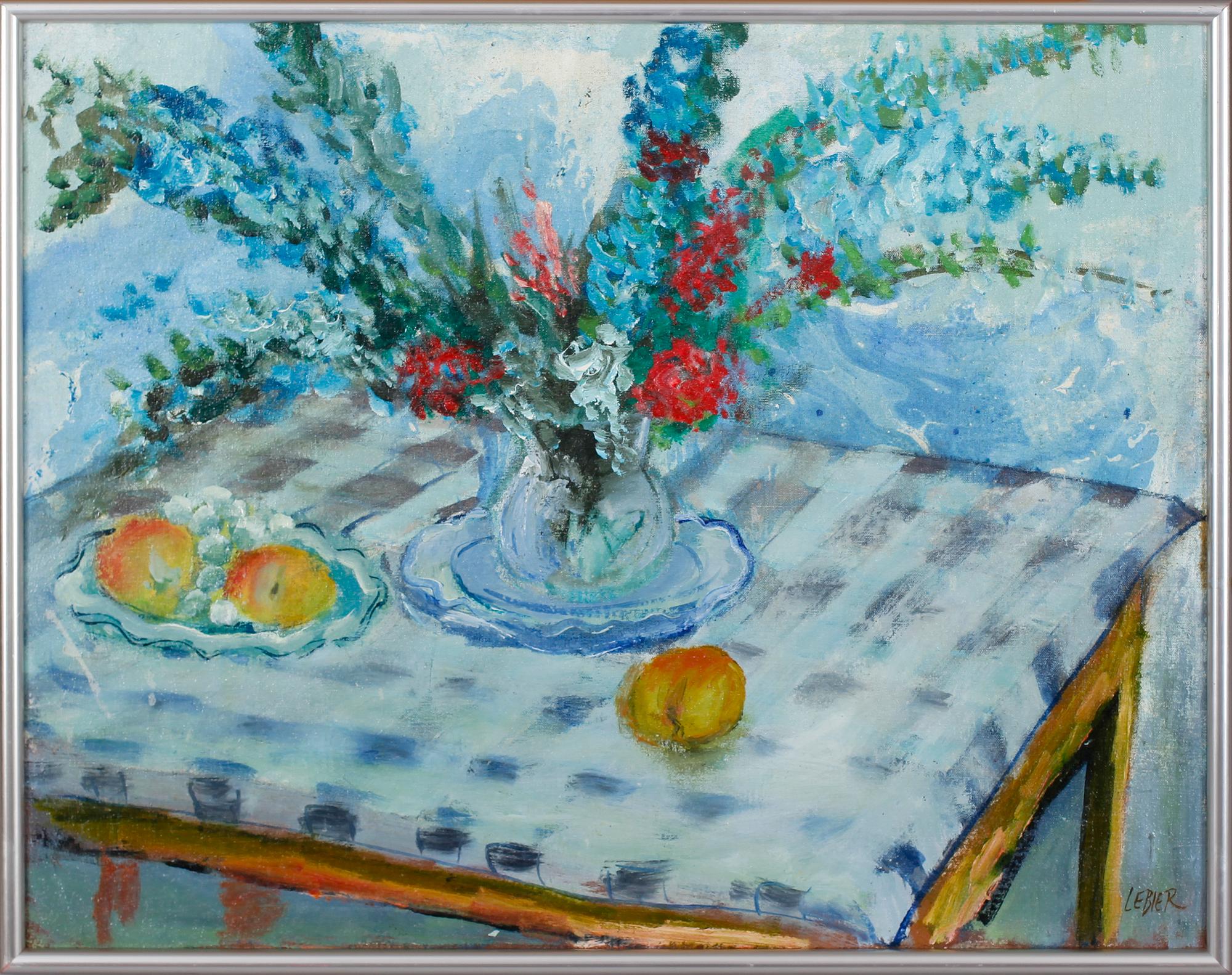 DANIEL LEBIER, olja på duk, signerad.
