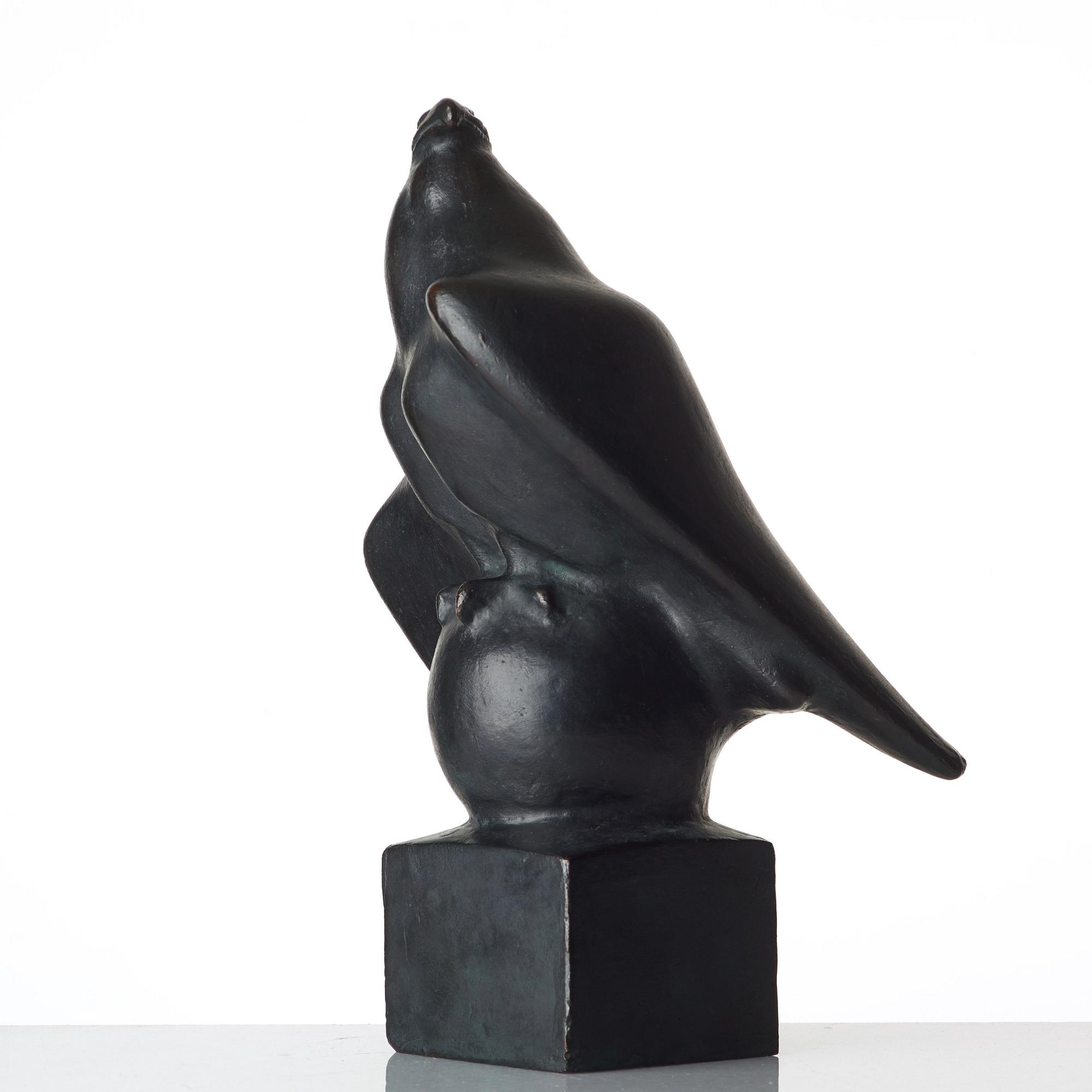 CARL MILLES, sculpture. Bronze, signed with a stamp CM and numbered 12/12. Height 34 cm.