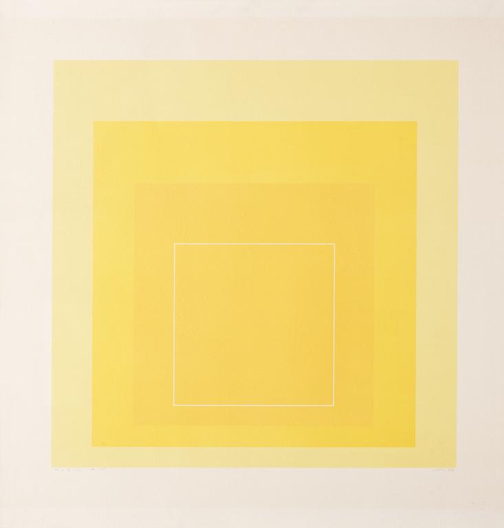 Josef Albers, "White lines square I".