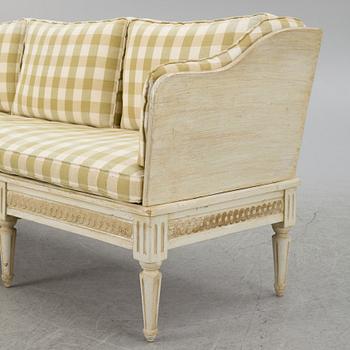 Trågsoffa, gustaviansk, 1700-tal.
